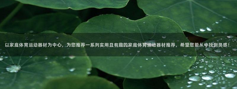 意昂5：以家庭体育运动器材为中心，为您推荐一系列实用且有趣的家庭体育运动器材推荐